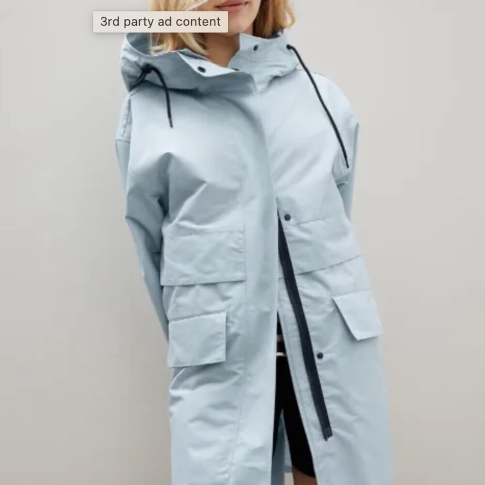 Everlane ReNew Anorak in Seaglass, L - Picture 2 of 5